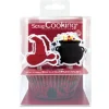 SCRAPCOOKING 24 Caissettes + 24 Cake Toppers Sorcier Sale