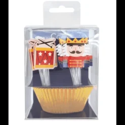 SCRAPCOOKING 24 Caissettes Cupcakes + 24 Cake Toppers Casse Noisette New