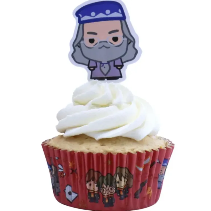 PME 12 Caissettes Cupcakes + 12 Cake Toppers Harry Potter Clearance