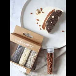 SCRAPCOOKING 4 Décors Billes Chocolat et Or 38 g
