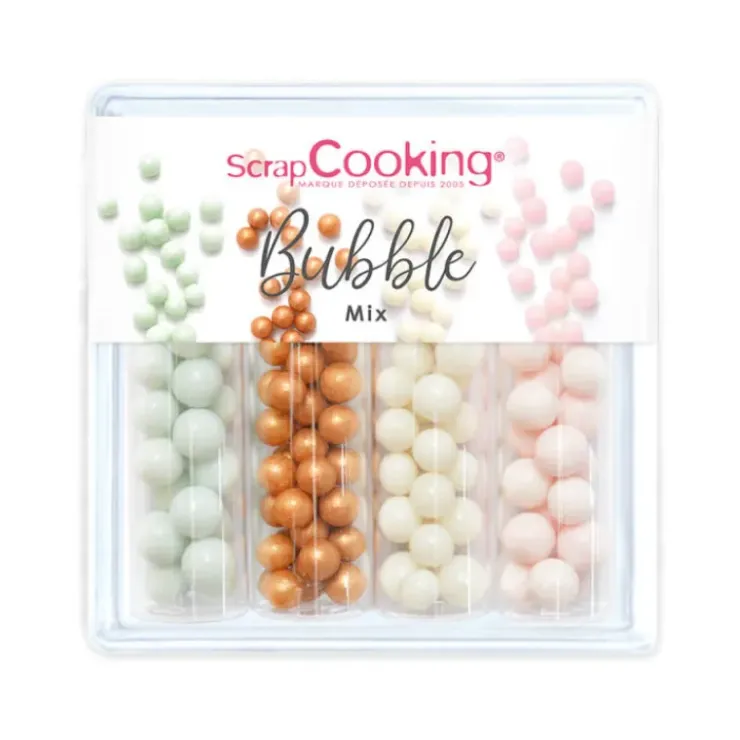 SCRAPCOOKING 4 Décors en Sucre Bubble Mix 62 g Best