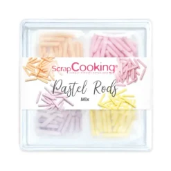 SCRAPCOOKING 4 Décors en Sucre Pastel Rods 60 g Online