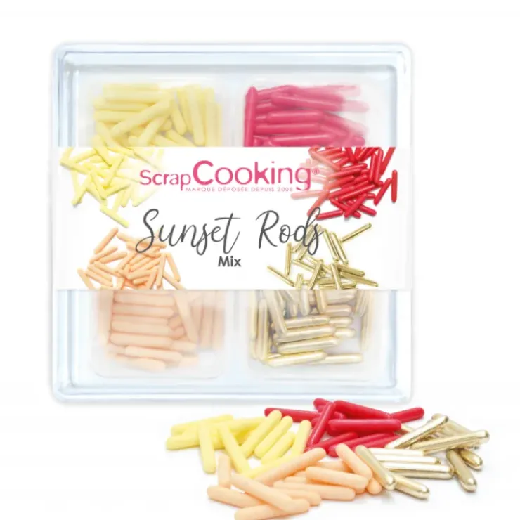 SCRAPCOOKING 4 Décors en Sucre Sunset Rods 60 g Discount