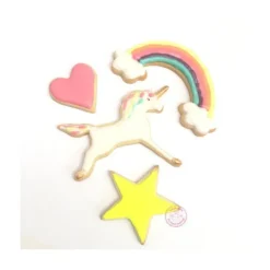 SCRAPCOOKING 4 Découpoirs Thème Licorne Inox Hot