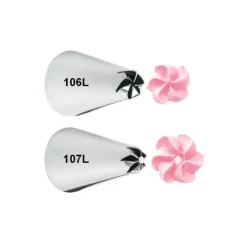 WILTON 2 Douilles Fleurs Spéciales Gauchers Inox Hot