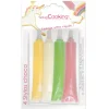 SCRAPCOOKING 4 Stylos Chocolat Blanc Rose Vert Jaune 25g Online