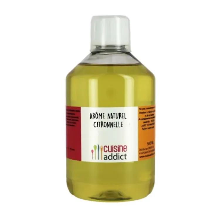 CUISINEADDICT Arôme Alimentaire Naturel Citronnelle 500 ml New
