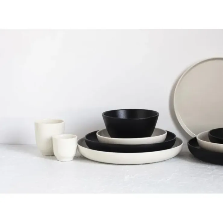 REVOL Assiette Creuse Porcelaine Noire 27 cm Adélie