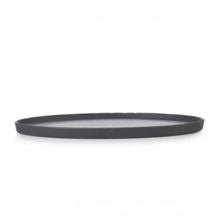 REVOL Assiette Ovale Ardoise 35 cm Basalt Hot
