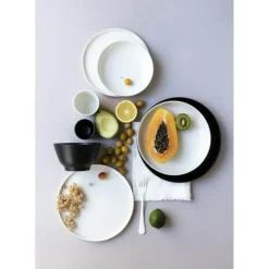 REVOL Assiette Plate Porcelaine Ivoire 24 cm Adélie Hot