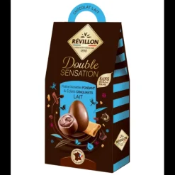 REVILLON Assortiment Œufs Chocolat au Lait Double Sensation 155 g Révillon Hot