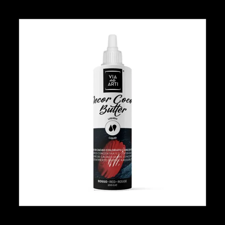 CUISINEADDICT Beurre de Cacao Coloré Rouge 200 g Via delle Arti Outlet
