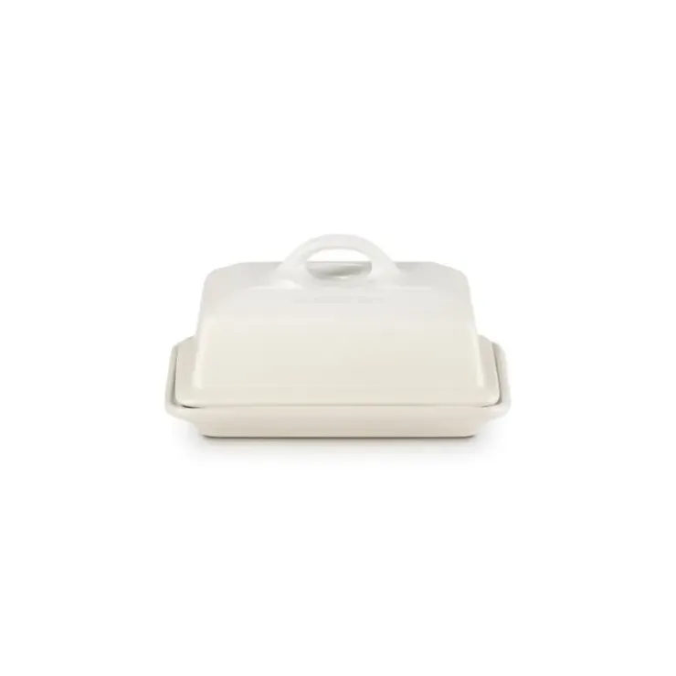 LE CREUSET BeurrierCéramique avec Couvercle Meringue Sale