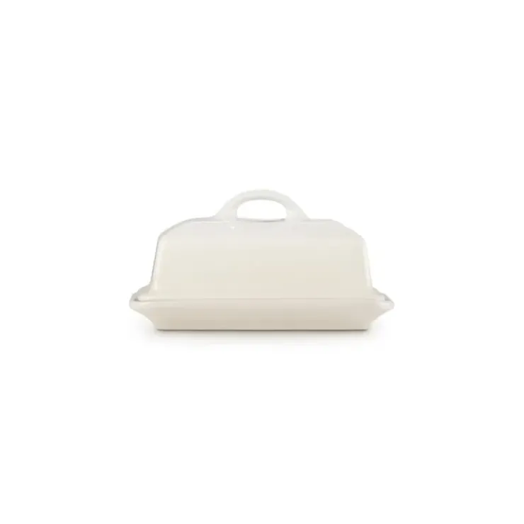 LE CREUSET BeurrierCéramique avec Couvercle Meringue Sale