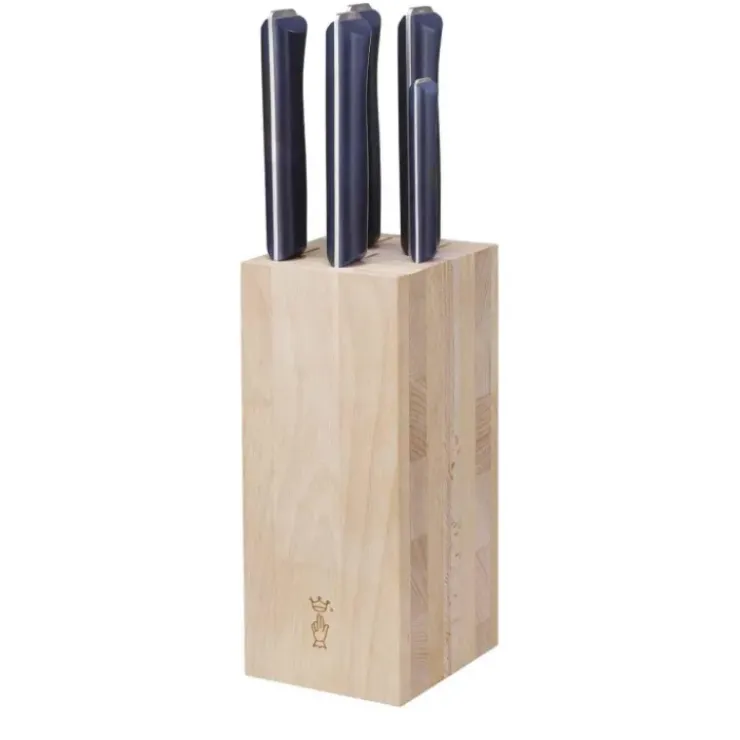 OPINEL Bloc à Couteaux + 5 Couteaux Intempora Pain