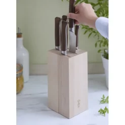 OPINEL Bloc à Couteaux Hêtre pour 5 Couteaux Outlet