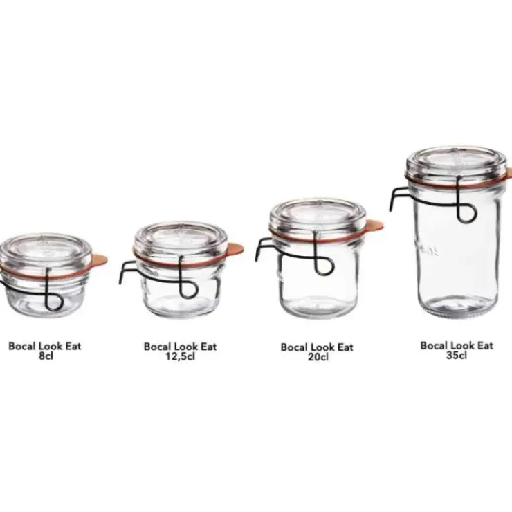 LUIGI BORMIOLI Bocal en Verre 12.5 cl (x6) Lock Eat