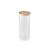 MASTRAD Bocal en Verre 2,1 L avec Couvercle Bambou Stor'eat New