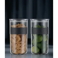 BODUM Bocal Plastique 2 L avec Couvercle (x2) PRESSO Online