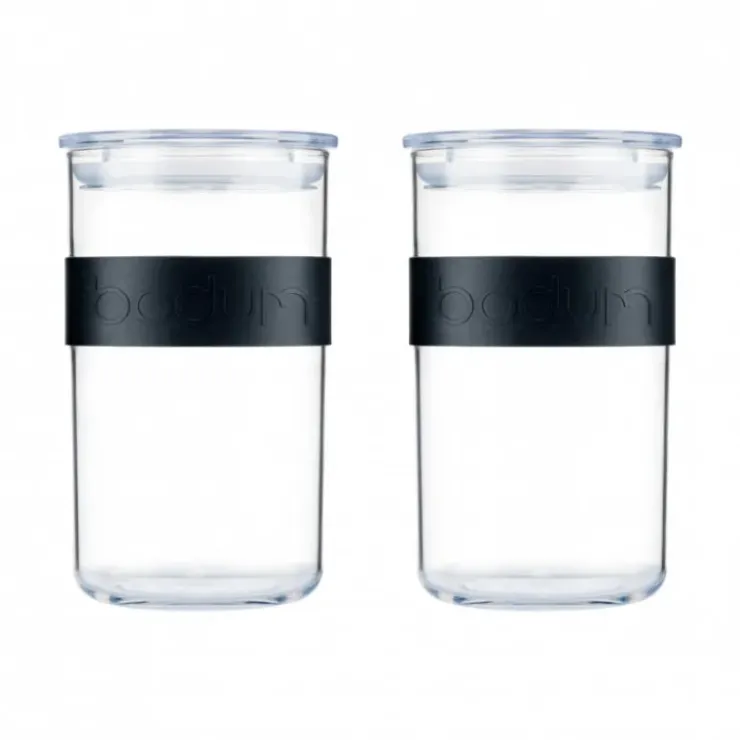 BODUM Bocal Plastique 1 L avec Couvercle (x2) PRESSO Outlet