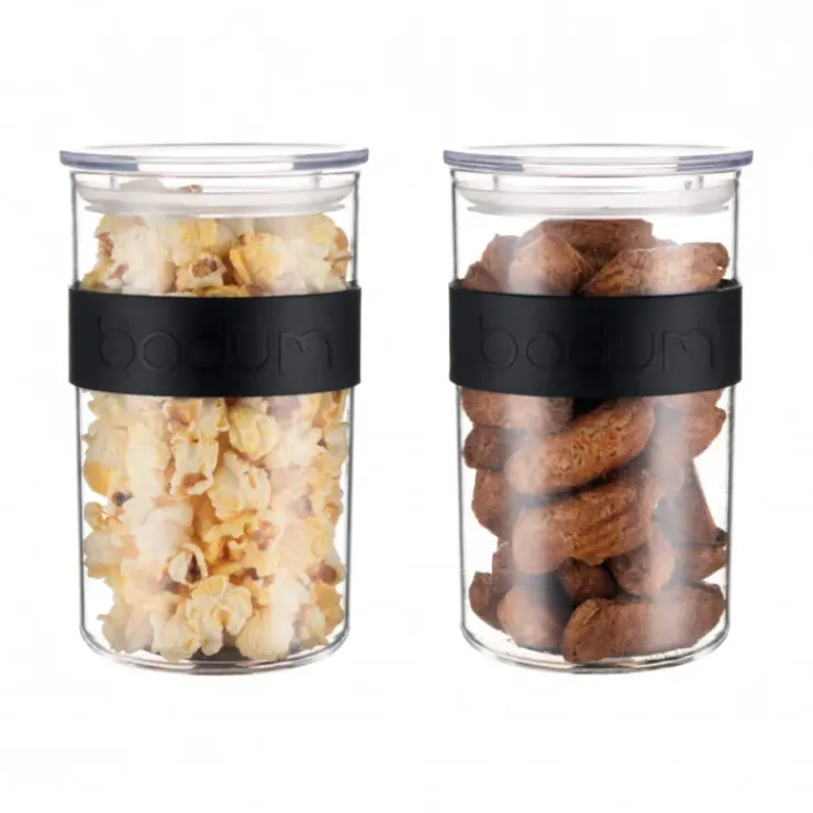 BODUM Bocal Plastique 1 L avec Couvercle (x2) PRESSO Outlet