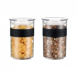 BODUM Bocal Plastique 600 ml avec Couvercle (x2) PRESSO Hot
