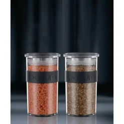 BODUM Bocal Plastique 250 ml avec Couvercle (x4) PRESSO New