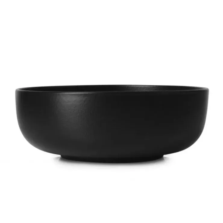 REVOL Bol à Salade en Porcelaine Noir 1,5 L Adélie