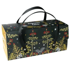 PATISDECOR Boîte à Bûche 25 x 11 cm Végétal (x12) Patisdécor New