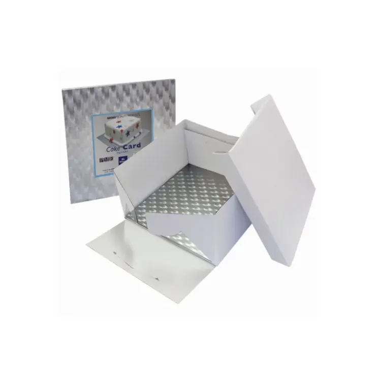 PME Boîte à Gâteau Carré avec Support 25x25x15 cm Discount