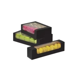 CUISINEADDICT Boîte 16 Macarons avec Fenêtre 17,5 cm Discount