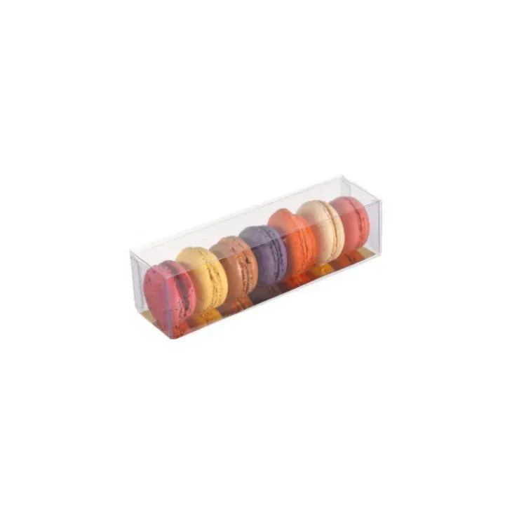 MALLARD FERRIERE Boîte 6 Macarons Transparente Fond Or 18 cm Best