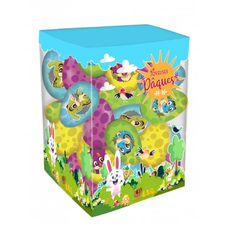 ABTEY Boîte 50 Œufs Dinosaures Chocolat Au Lait 12,5g