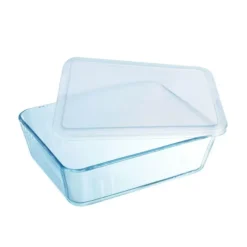 PYREX Boîte de Conservation en Verre Rectangulaire 27 x 23 cm 4 L Cook & Store
