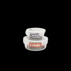 PEBBLY Boîte de Conservation en Verre Rond 400 ml Sale