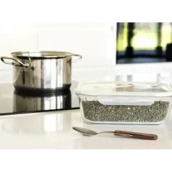 PEBBLY Boîte de Conservation en Verre Rectangle 2,25 L Outlet