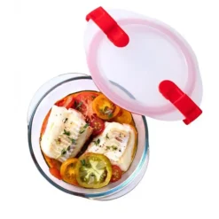 PYREX Boîte de Conservation en Verre Ronde 14 cm 0,35 L Cook & Heat Best