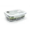 PEBBLY Boîte de Conservation en Verre Rectangle 1,5 L
