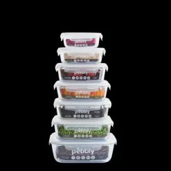 PEBBLY Boîte de Conservation en Verre Rectangle 400 ml Sale