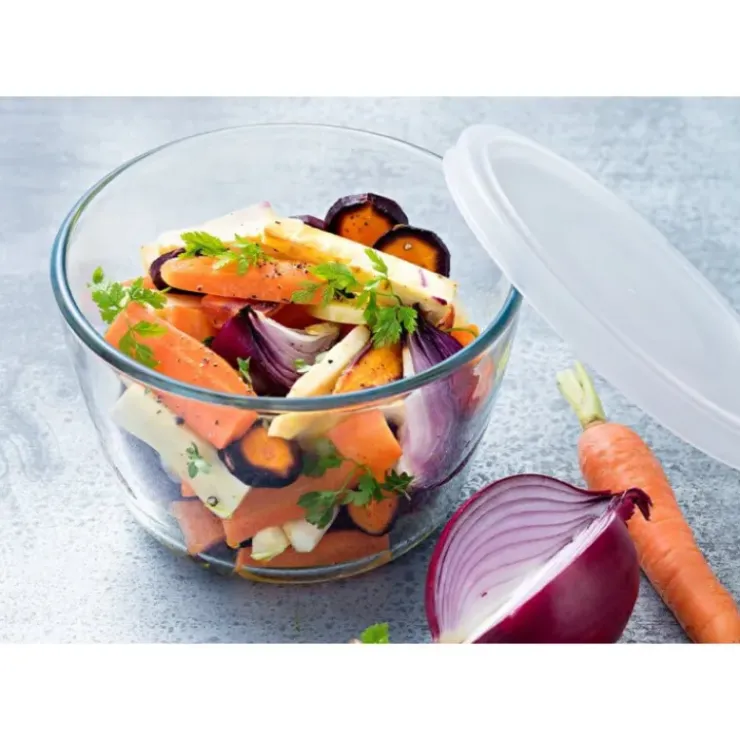PYREX Boîte de Conservation en Verre Ronde 16 cm 1,6 L Cook & Store Clearance