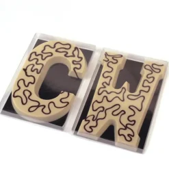 CHOCOLATE WORLD Boîte Emballage Chocolat avec Fond Noir 17,6 x 11,7 cm (x100)