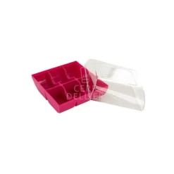 GATODECO Boîte Fuchsia pour 6 Macarons Gatodéco Best