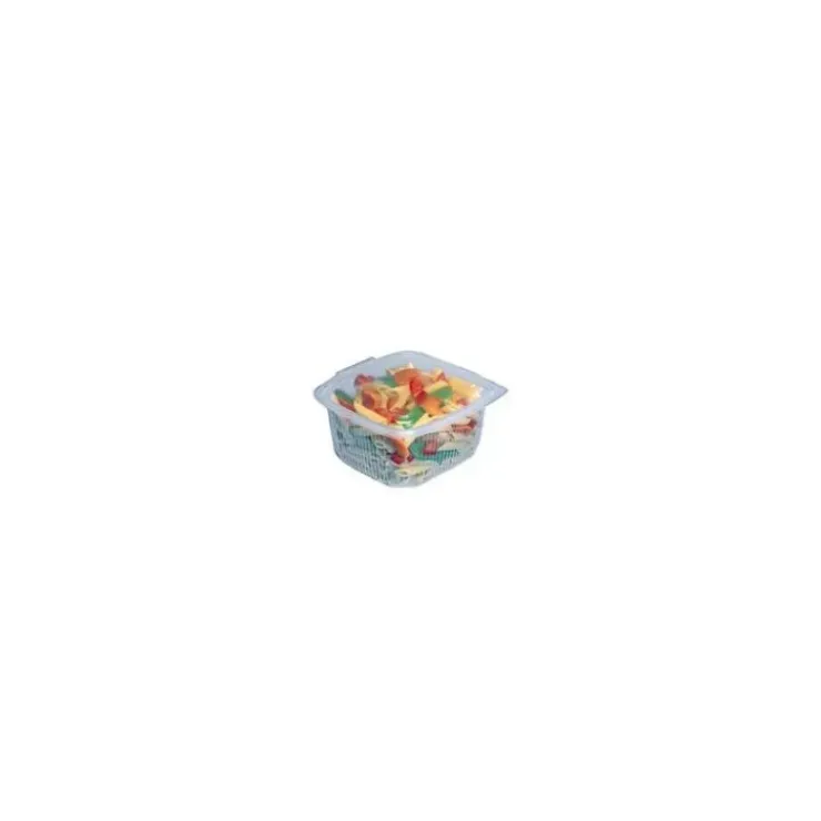 CUISINEADDICT Boîte Plastique avec Couvercle 500 ml 14,2 x 12,3 cm x H 8,8 cm (x50) Ondipack