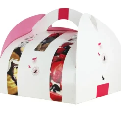 CUISINEADDICT Boîte pâtissière avec poignées Trio 18 x 18 cm x H 6 cm (x50) Sale