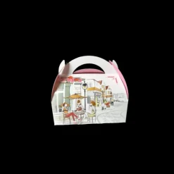 CUISINEADDICT Boîte pâtissière avec poignées Balade Gourmande 17 x 10 cm x H 6 cm (x50) Outlet