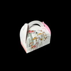 CUISINEADDICT Boîte pâtissière avec poignées Balade Gourmande 17 x 10 cm x H 6 cm (x50) Outlet