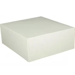 CUISINEADDICT Boîte pâtissière blanche - 20 x H 5 cm - (x50) Hot