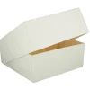 CUISINEADDICT Boîte pâtissière blanche - 18 x H 8 cm - (x50) New