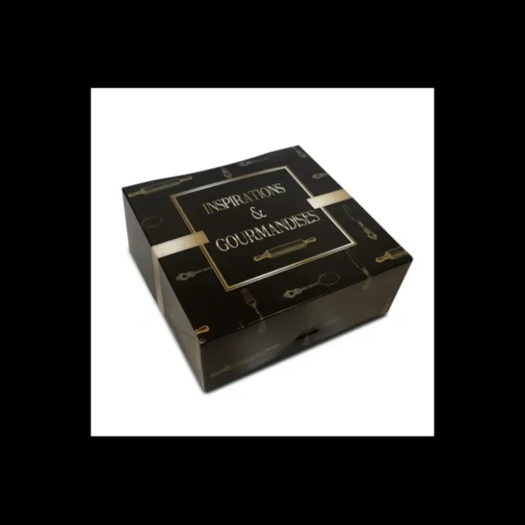 CUISINEADDICT Boîte pâtissière Inspirations et Gourmandises - 18 x H 8 cm - (x50) Hot