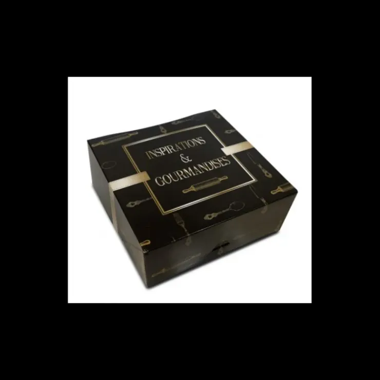 CUISINEADDICT Boîte pâtissière Inspirations et Gourmandises - 20 x H 8 cm - (x50) Discount